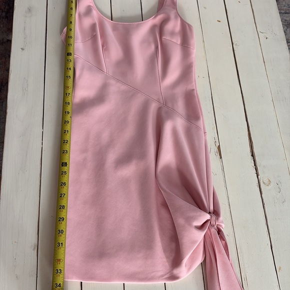 Cinq A Sept Sharon Knotted Crepe Mini Dress, Pink, 4 - Picture 11 of 13